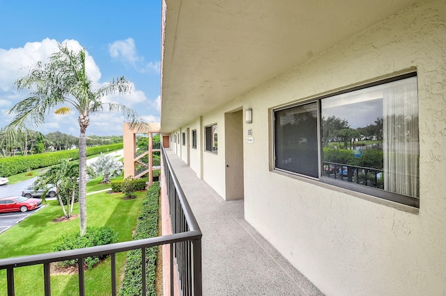 view of balcony