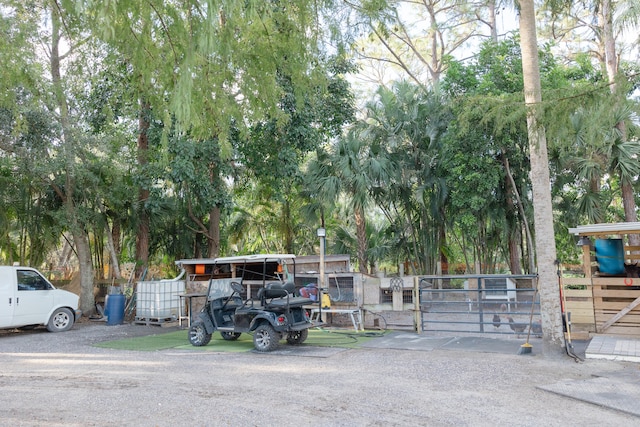 view of car parking