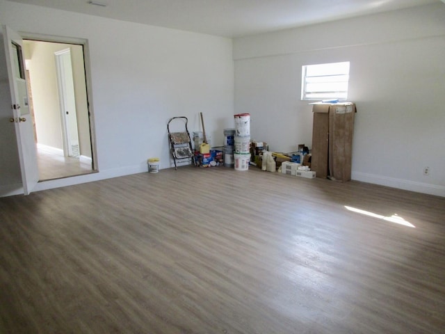 misc room featuring hardwood / wood-style flooring