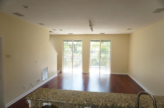 interior space with wood-type flooring