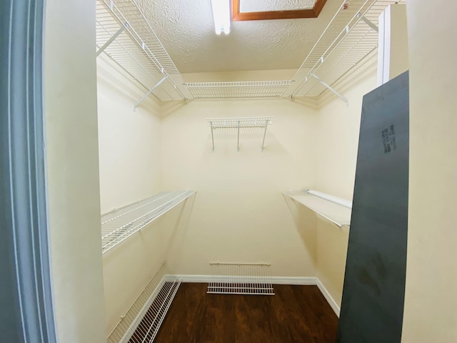 spacious closet featuring wood-type flooring