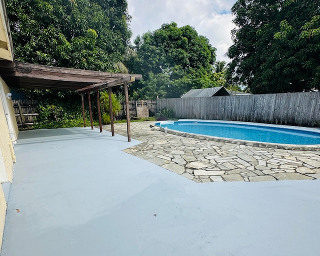 view of pool with a patio area