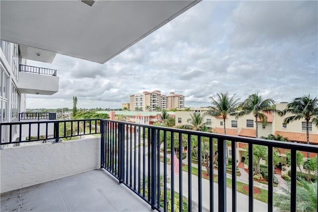 view of balcony