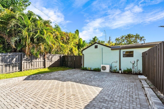 view of patio / terrace with ac unit