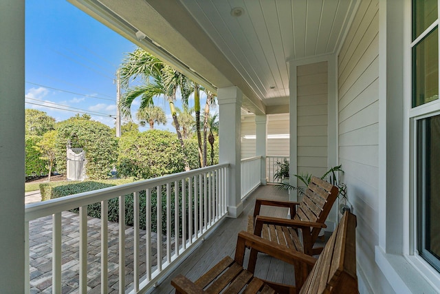 view of balcony