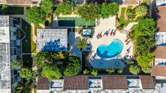 birds eye view of property