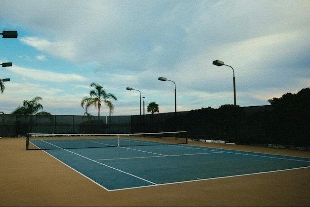 view of tennis court