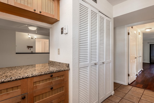 hallway featuring hardwood / wood-style flooring