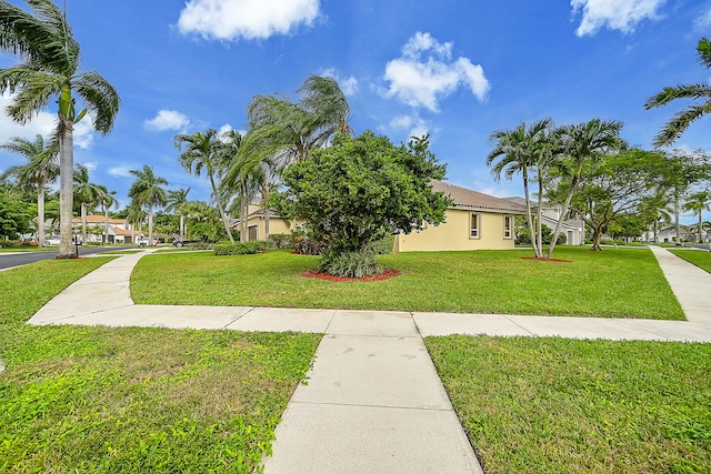 exterior space featuring a yard