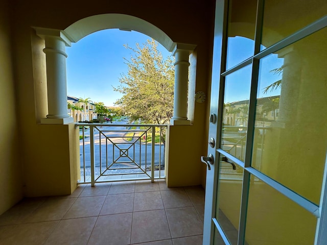 view of balcony