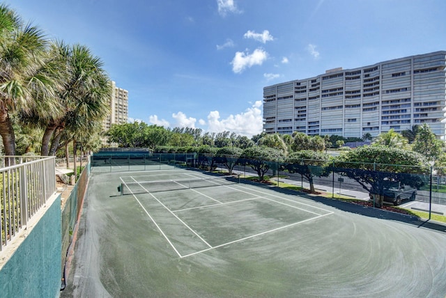 view of tennis court