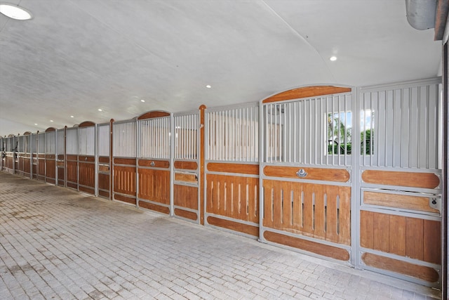 view of horse barn