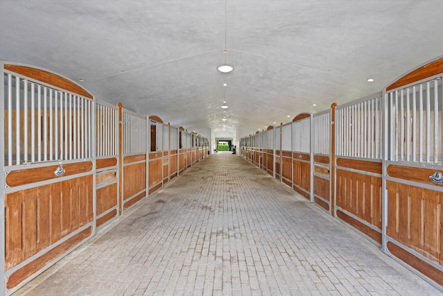 view of horse barn