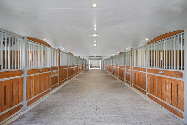 view of horse barn