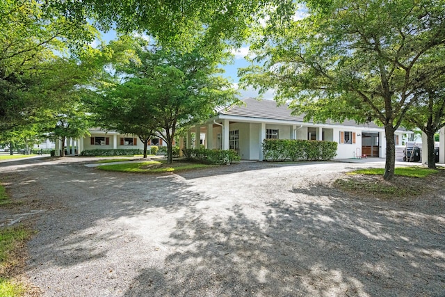 view of front of home