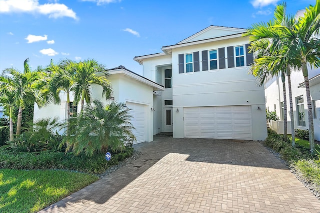 view of front of home featuring a garage