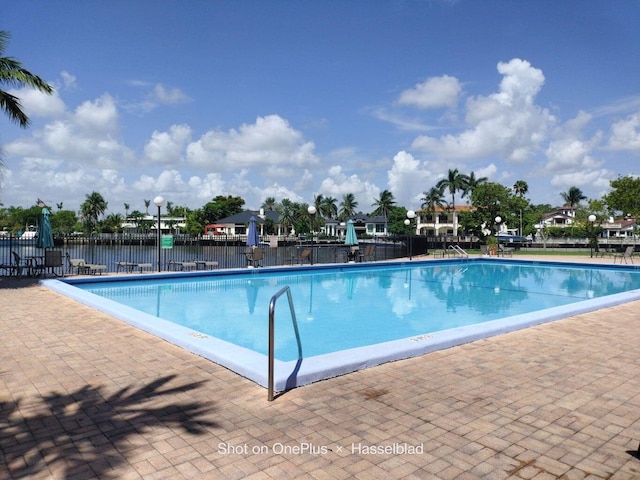 view of pool with a patio area