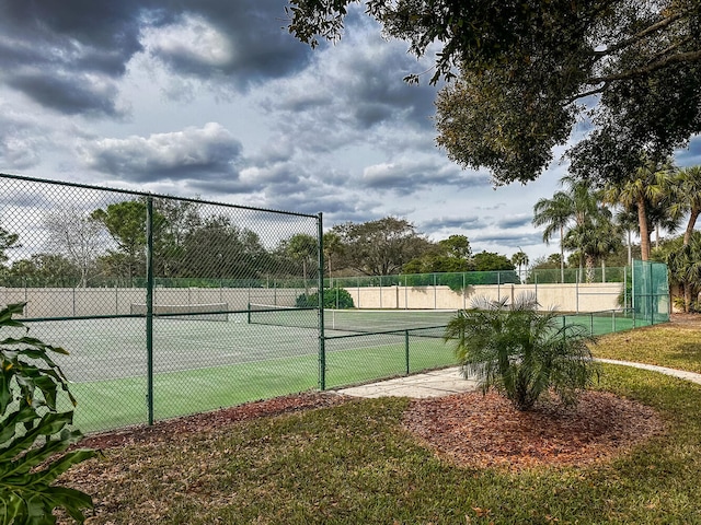 view of tennis court