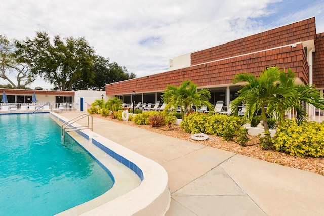 view of pool with a patio area