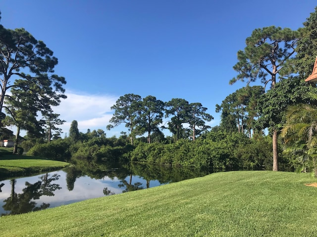 view of water feature