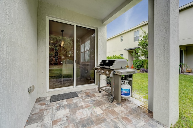 view of patio / terrace featuring area for grilling