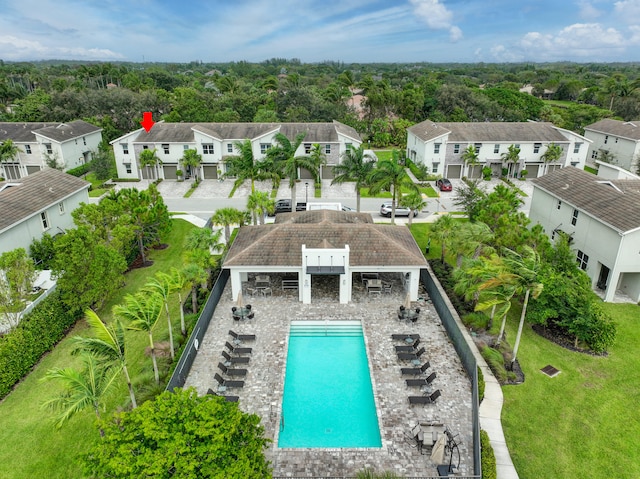 birds eye view of property