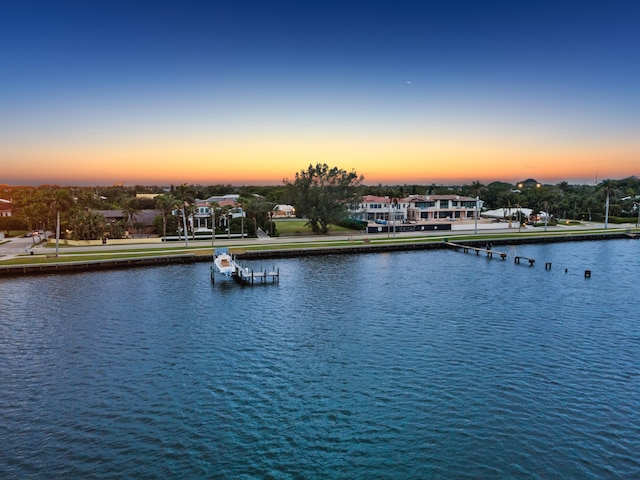 5400 Essex Ct, West Palm Beach, FL 33405 - property view of water featuring a dock