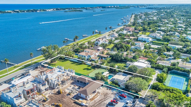 5400 Essex Ct, West Palm Beach, FL 33405 - bird's eye view with a water view