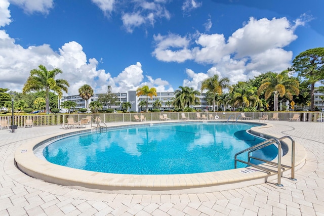 view of pool with a patio