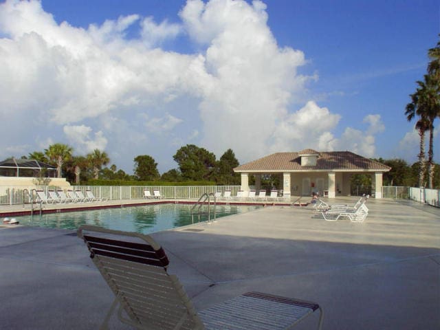 view of pool with a patio area