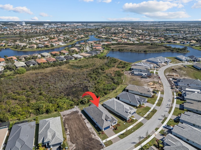 12501 SW Sunrise Lake Ter, Port Saint Lucie, FL 34987 - aerial view of property's location featuring nearby suburban area and a nearby body of water