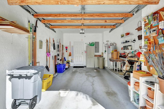 6366 Longboat Ln Unit G104, Boca Raton, FL 33433 - garage with electric panel and electric water heater