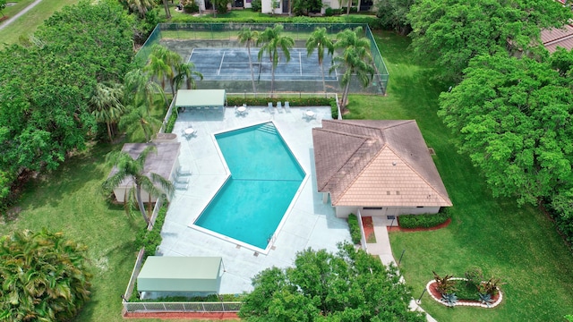 6366 Longboat Ln Unit G104, Boca Raton, FL 33433 - view from above of property with a pool