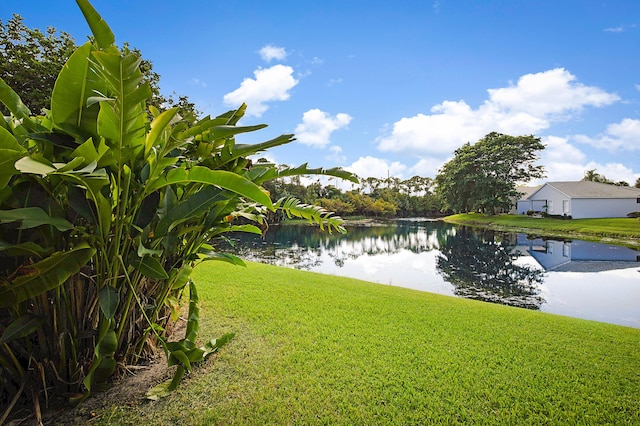 view of water feature