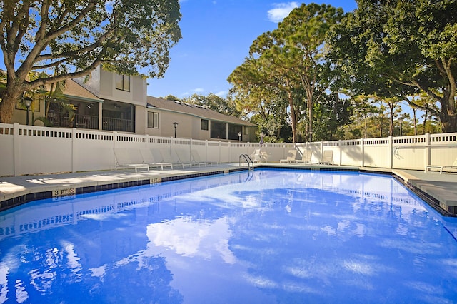 view of pool