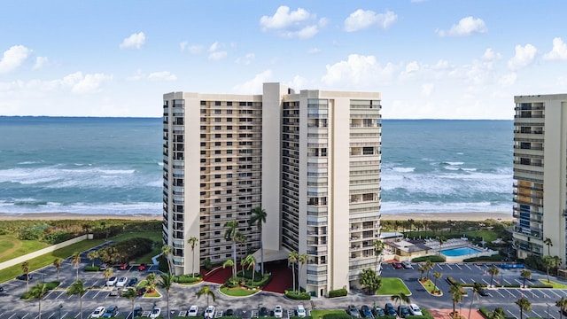 9500 S Ocean Dr Unit 1909, Jensen Beach, FL 34957 - view of apartment building / complex with view of water and beach
