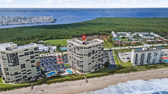 9500 S Ocean Dr Unit 1909, Jensen Beach, FL 34957 - aerial view of a nearby body of water and apartment complex / building
