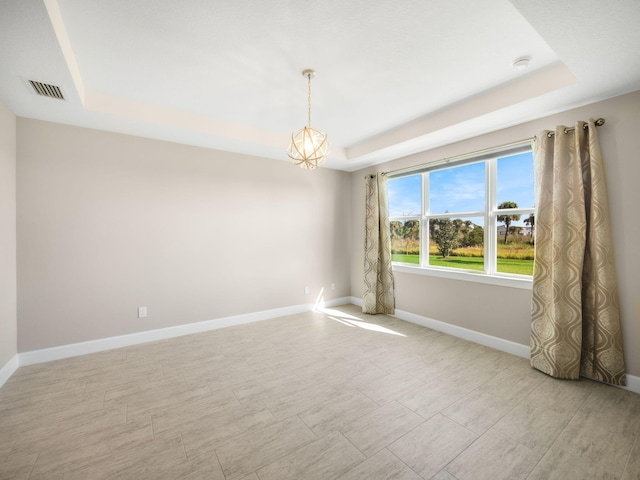 empty room featuring light wood-type flooring