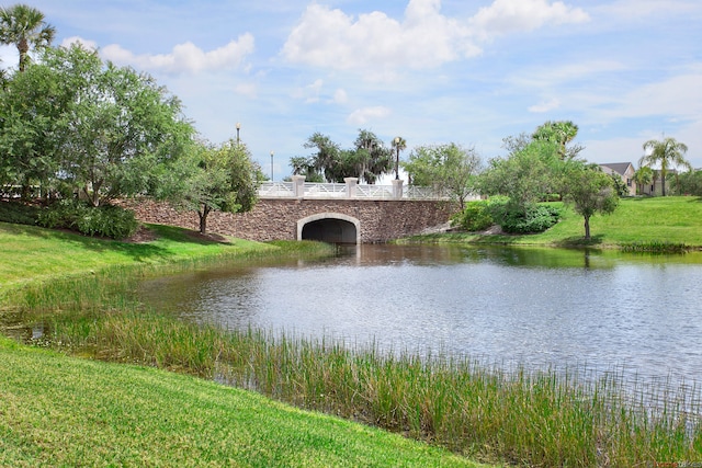 view of water feature