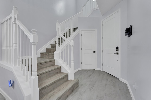 entryway featuring light hardwood / wood-style flooring