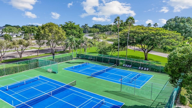 view of sport court