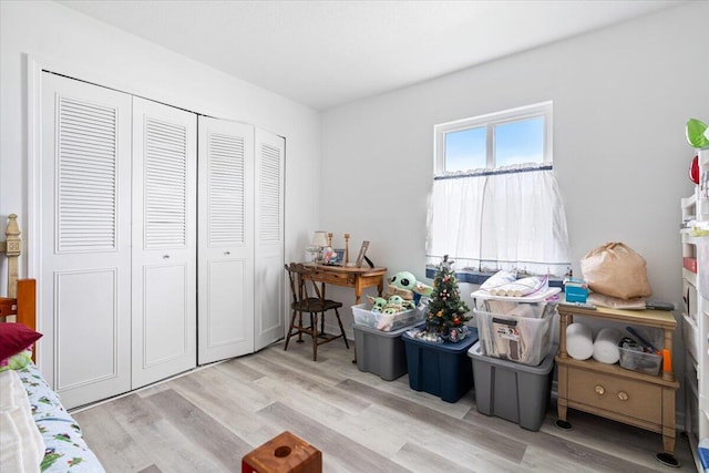 interior space with light wood-type flooring