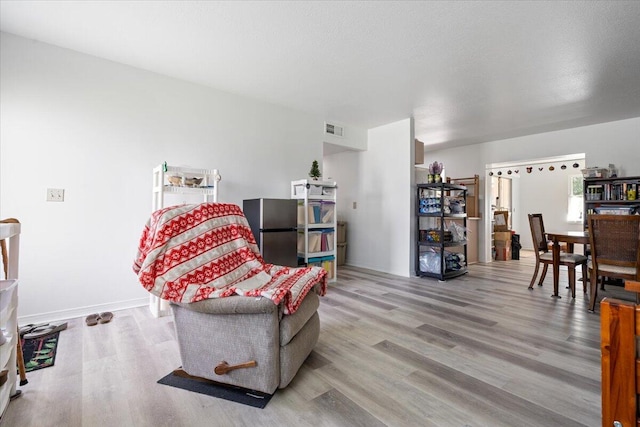 interior space featuring light hardwood / wood-style floors