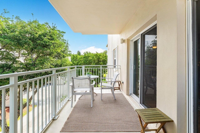 view of balcony