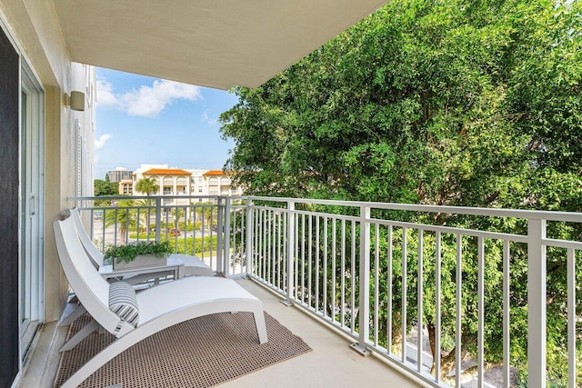 view of balcony