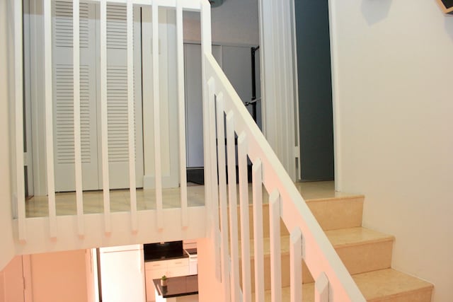 view of staircase