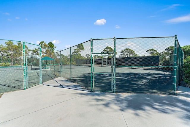 view of tennis court