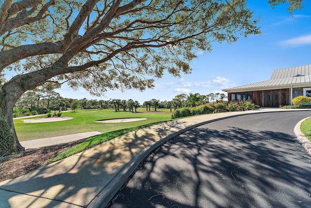 view of home's community featuring a yard