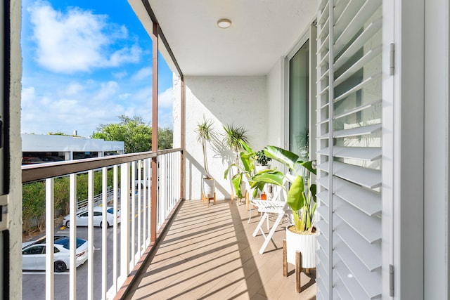 view of balcony