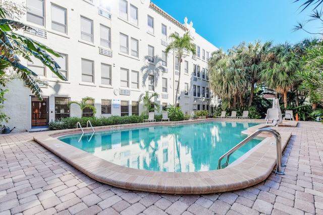 view of pool with a patio area